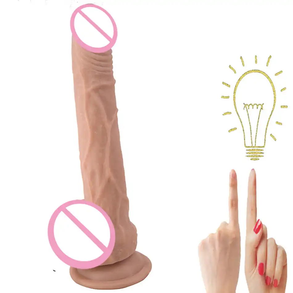950px x 950px - FAAK 9.44inches Length Finger Shape Penis Soft Skin Color ...