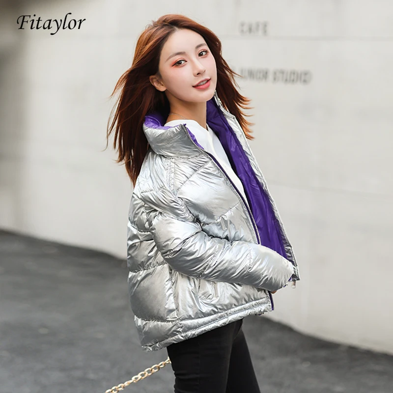 Fitaylor New Women Down Cotton Jackets Winter Short Design Cotton Padded Silver Pink Coats Causual Warm Loose Thick Parkas
Fitaylor New Women Down Cotton Jackets Winter Short Design Cotton Padded Silver Pink Coats Causual Warm Loose Thick Parkas