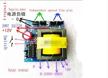 DC-AC Converter 12V to 220V 380V 18V AC 500W Inverter Board Transformer Power
DC-AC Converter 12V to 220V 380V 18V AC 500W Inverter Board Transformer Power