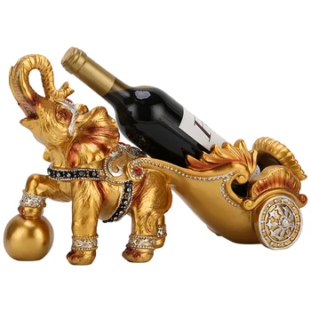 Eco-friendly Resin Elephant Cart Wine Rack Crafts Desk Decor Ornament Horse-drawn Carriage Wine Holder Figurines Home Decoration
Eco-friendly Resin Elephant Cart Wine Rack Crafts Desk Decor Ornament Horse-drawn Carriage Wine Holder Figurines Home Decoration