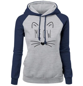 New Fashion Streetwear Hoodies For Female 2018 Spring Raglan Sweatshirt Brand Clothing Print CAT MEOW Kawaii Hoody Kpop Hoodie
New Fashion Streetwear Hoodies For Female 2018 Spring Raglan Sweatshirt Brand Clothing Print CAT MEOW Kawaii Hoody Kpop Hoodie