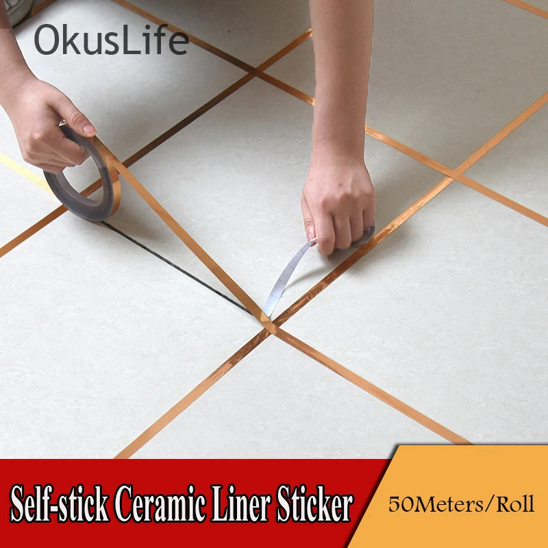 50 Meters Waterproof Gold And Silver Foil Sticker Liner For Tile Ceramic Home Decoration Kitchen Adhesive Bathroom Toilet Paper
50 Meters Waterproof Gold And Silver Foil Sticker Liner For Tile Ceramic Home Decoration Kitchen Adhesive Bathroom Toilet Paper
