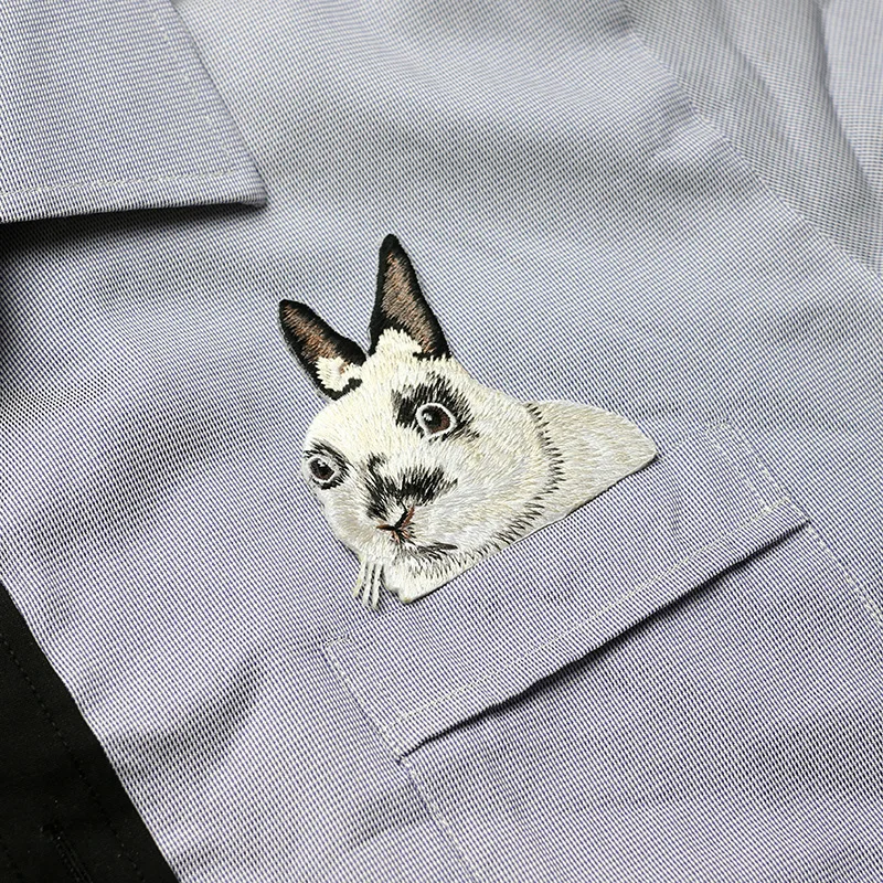 Cute rabbit embroidered patches for clothing iron on patches DIY accessories badge embroidery funny T-shirt sticker
Cute rabbit embroidered patches for clothing iron on patches DIY accessories badge embroidery funny T-shirt sticker