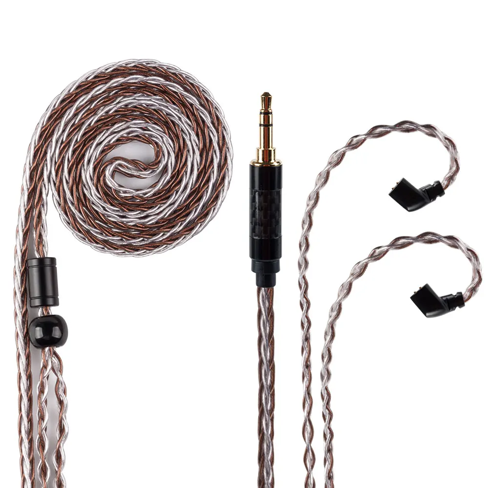 Yinyoo 8 Core Silver Plated Cable 2.5/3.5/4.4MM With MMCX/2PIN/QDC Connector For AS10 ZS10 ZSN Pro ZST AS16 AS12 ZS10 C16 C10
Yinyoo 8 Core Silver Plated Cable 2.5/3.5/4.4MM With MMCX/2PIN/QDC Connector For AS10 ZS10 ZSN Pro ZST AS16 AS12 ZS10 C16 C10