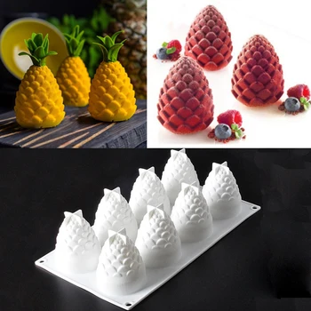 8 Hole Pine Nuts DIY Pineapple Cake Mold Silicone Mousse Chiffon Pastry Art Mould Cake Decorating Baking Tools Kitchen Bakeware
8 Hole Pine Nuts DIY Pineapple Cake Mold Silicone Mousse Chiffon Pastry Art Mould Cake Decorating Baking Tools Kitchen Bakeware