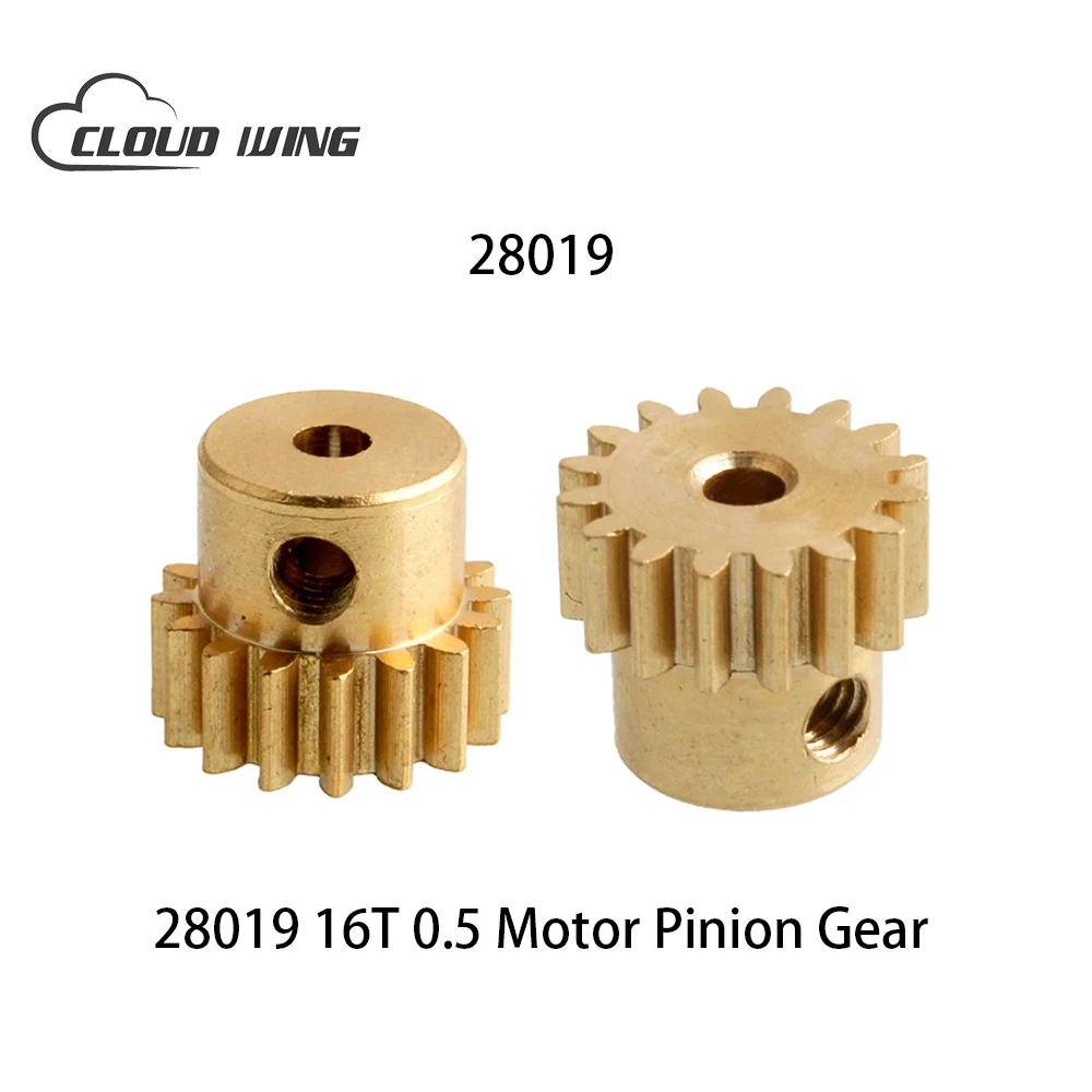 

HSP 28019 Motor Gear Metal Metal Brass Pinion For HSP infinite 1/16 On-Road Car Buggy Truck 94186 94187 94182 PRo 16T 0.5 mold