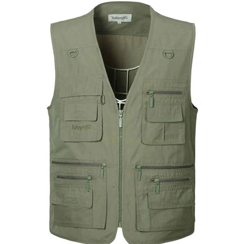 new Spring and autumn Vest Men Summer Traveler Sleeveless Jackets Waistcoat Male Vest With Many Pockets Large plus Size 5XL
new Spring and autumn Vest Men Summer Traveler Sleeveless Jackets Waistcoat Male Vest With Many Pockets Large plus Size 5XL