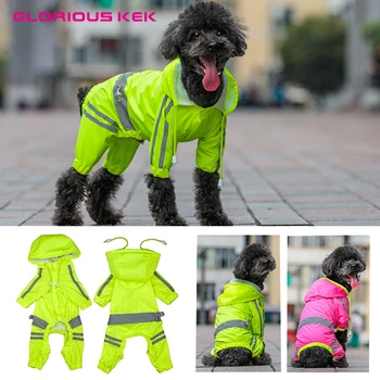 GLORIOUS KEK Dog Raincoat for Small Dogs Breathable Reflective Dog Rain Jacket Adjustable Waist Safety Clothes Fluorescent Color
GLORIOUS KEK Dog Raincoat for Small Dogs Breathable Reflective Dog Rain Jacket Adjustable Waist Safety Clothes Fluorescent Color