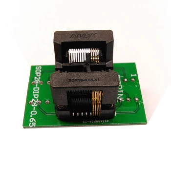 SSOP8 TSSOP8 to DIP8 Programming Socket Pitch 0.65mm IC Body Width 4.4mm 173mil Flash Test Socket Adapter
SSOP8 TSSOP8 to DIP8 Programming Socket Pitch 0.65mm IC Body Width 4.4mm 173mil Flash Test Socket Adapter