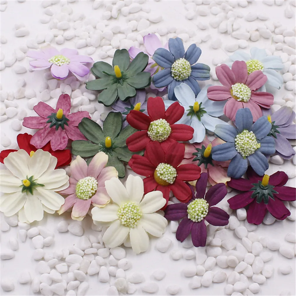 5pcs/lot Silk Flower Daisies Flower Heads decor home garden Color optional high quality
5pcs/lot Silk Flower Daisies Flower Heads decor home garden Color optional high quality