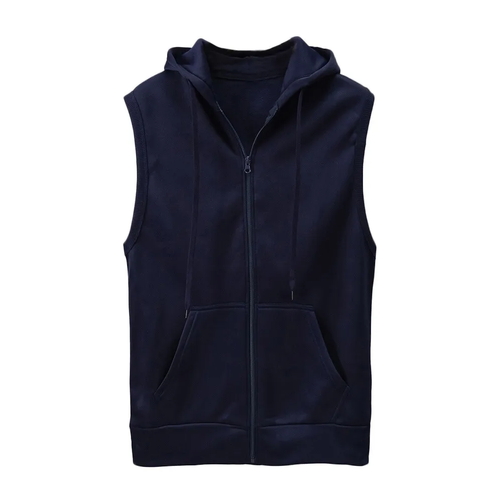 Solid Vest Men Fashion Sleeveless Hoodies Cardigans Jacket Autumn Causal Zipper Pockets Vest Waistcoat Clothes d90617
Solid Vest Men Fashion Sleeveless Hoodies Cardigans Jacket Autumn Causal Zipper Pockets Vest Waistcoat Clothes d90617