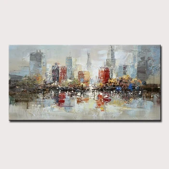 Arthyx Art Hand Painted New York City Architecture Building Oil Painting on Canvas Wall Picture Posters For Living Room No Frame
Arthyx Art Hand Painted New York City Architecture Building Oil Painting on Canvas Wall Picture Posters For Living Room No Frame