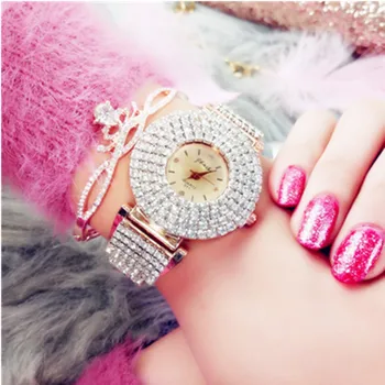 Fashion Trend Ladies Luxury New Authentic Ladies Watch Steel Belt Quartz Full Diamond Tide Watch Relojes Mujer 2019
Fashion Trend Ladies Luxury New Authentic Ladies Watch Steel Belt Quartz Full Diamond Tide Watch Relojes Mujer 2019