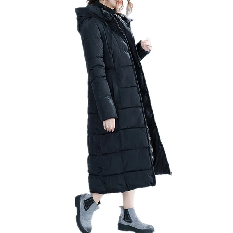 XL-4XL Plus Size Women's Winter Jacket Korean Slim Black Long Coats For Women Fashion Hooded Parka Female White Veste Femme Coat
XL-4XL Plus Size Women's Winter Jacket Korean Slim Black Long Coats For Women Fashion Hooded Parka Female White Veste Femme Coat