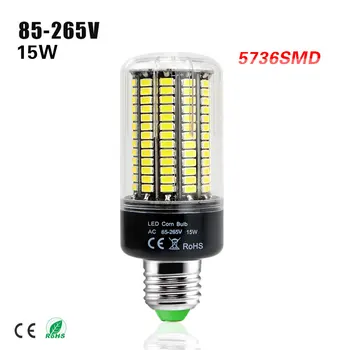 High lumens 156 leds LED corn bulb light 15w E27 E14 LED indoor lamp AC85-265V SMD 5736 led light
High lumens 156 leds LED corn bulb light 15w E27 E14 LED indoor lamp AC85-265V SMD 5736 led light