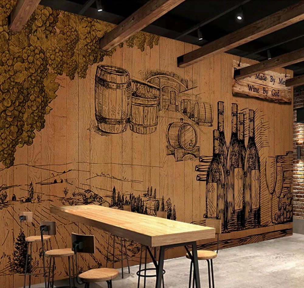 Free Shipping Custom Wallpaper Mural Vintage Retro Winery Background Lounge Night Bar Leisure Bar Wall Decorative Painting
Free Shipping Custom Wallpaper Mural Vintage Retro Winery Background Lounge Night Bar Leisure Bar Wall Decorative Painting