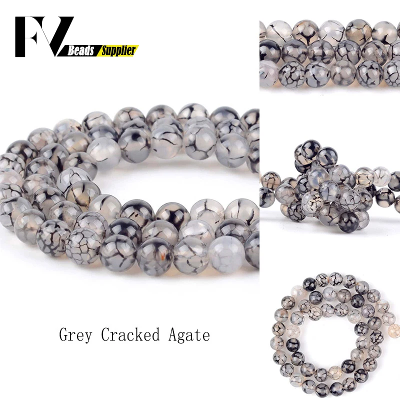 Natural Gray Cracked Agates Round Beads for Jewelry Making 4mm-10mm Gem Beads Diy Needlework Handicraft Accessories Dropship
Natural Gray Cracked Agates Round Beads for Jewelry Making 4mm-10mm Gem Beads Diy Needlework Handicraft Accessories Dropship