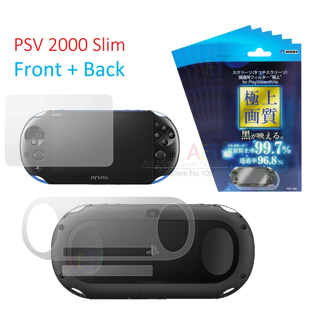 2Pcs Front+Back HD Clear Protective Film Surface Guard Cover for Sony PSV2000 Psvita PS Vita PSV 1000 LCD Screen Protector+Wiper
2Pcs Front+Back HD Clear Protective Film Surface Guard Cover for Sony PSV2000 Psvita PS Vita PSV 1000 LCD Screen Protector+Wiper