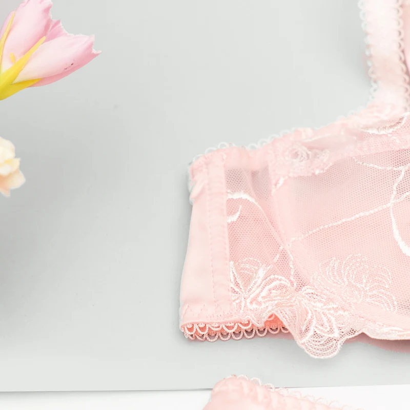 18 NEW ABCD France brand lace bra & brief sets push up bra set for women underwear set brassiere transparent lingerie 13