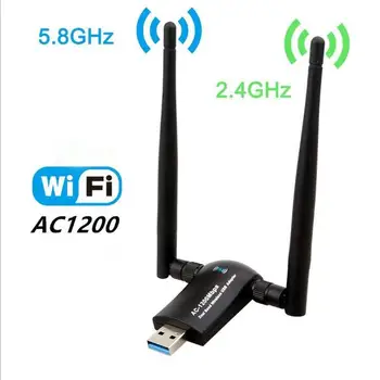 Wireless TV stick USB Wifi Adapter AC1200 Dual Band 2.4G/5.8G High Gain Dual Antennas Network WiFi USB 3.0 for Desktop
Wireless TV stick USB Wifi Adapter AC1200 Dual Band 2.4G/5.8G High Gain Dual Antennas Network WiFi USB 3.0 for Desktop
