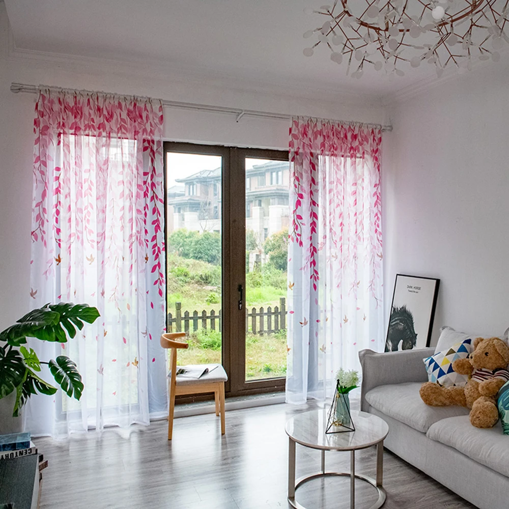 Plant Printing Yarn Curtain Window Tulle Curtains For Living Room Kitchen Modern Window Treatments Voile Curtains
Plant Printing Yarn Curtain Window Tulle Curtains For Living Room Kitchen Modern Window Treatments Voile Curtains