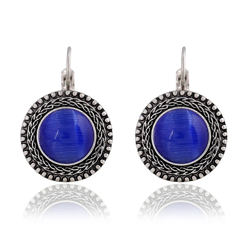 New Arrival Allergy Free Trendy 1Pair Boho Retro Women Fashion Jewelry Opal Round Stone Alloy Earrings For Female Earring Gifts
New Arrival Allergy Free Trendy 1Pair Boho Retro Women Fashion Jewelry Opal Round Stone Alloy Earrings For Female Earring Gifts