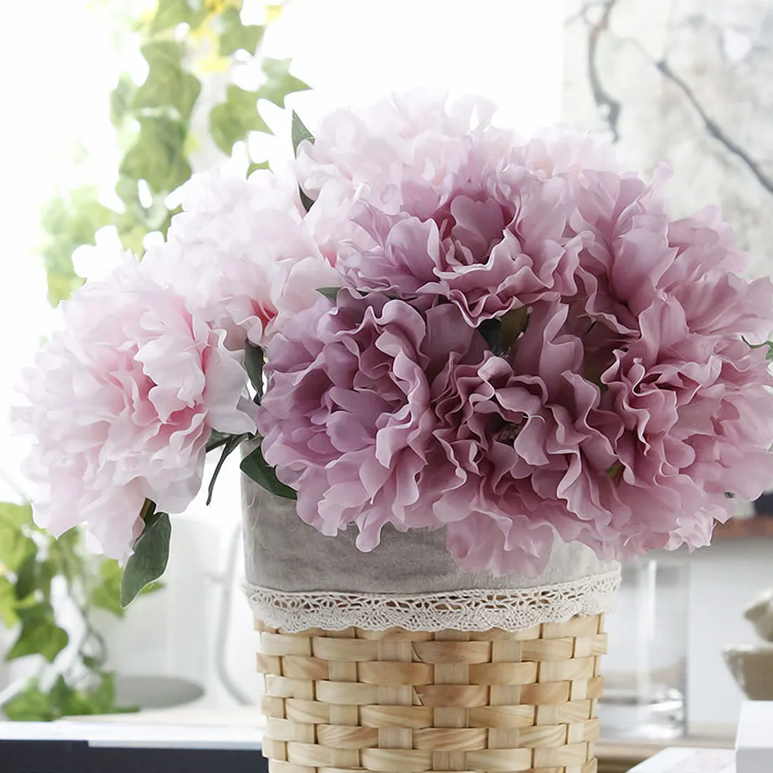 1 bouquet Peony Flower 5 Heads Artificial Flower Silk Fake Peony Floral Bridal Bouquet Christmas wedding decoration floers
1 bouquet Peony Flower 5 Heads Artificial Flower Silk Fake Peony Floral Bridal Bouquet Christmas wedding decoration floers