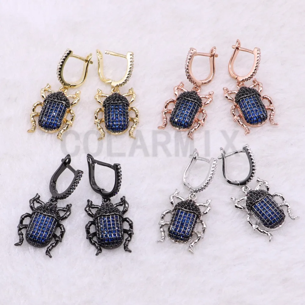 3 Pairs zircon beetles earrings Mix color metal bugs Micro pave zircon inset hook earrings Jewelry earrings for lady 3766
3 Pairs zircon beetles earrings Mix color metal bugs Micro pave zircon inset hook earrings Jewelry earrings for lady 3766