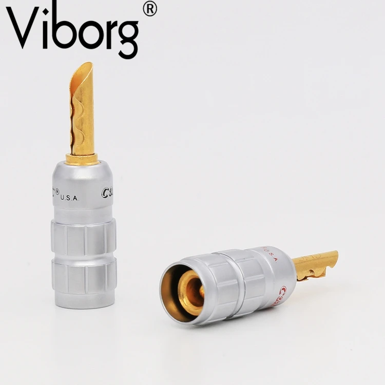 VB417G позолоченный медный разъем типа банан z штекер провод динамика|connectors gold|connector