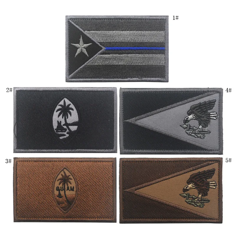Puerto Rico Guam Samoa Embroidery Patches Badges Emblem military Army 8cm Accessory Hoop and Loop Tactical Morale America USA
Puerto Rico Guam Samoa Embroidery Patches Badges Emblem military Army 8cm Accessory Hoop and Loop Tactical Morale America USA