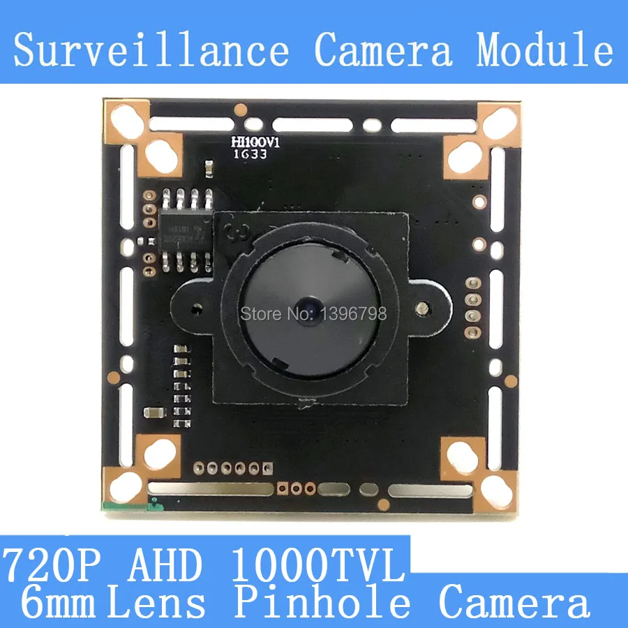 

AHD Four in one 1000TVL CCTV night vision camera module Mini 6mm Pinhole camera 1/4 "CMOS image sensor surveillance cameras