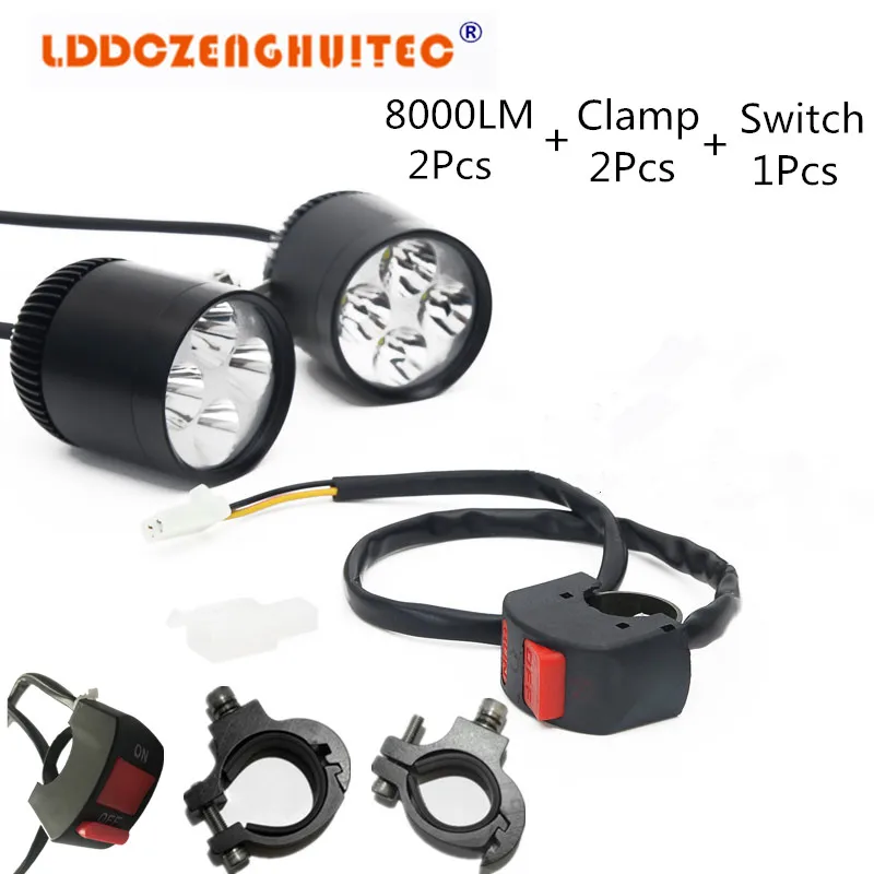 LDDCZENGHUITEC светодиодная мотоциклетная фара для езды на мотоцикле противотуманная