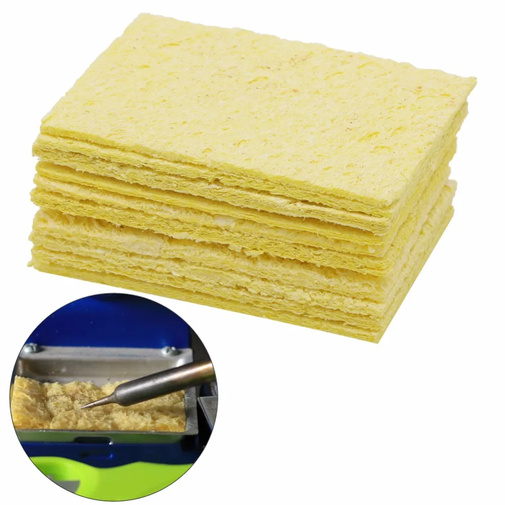10Pcs Yellow Cleaning Sponge Cleaner for Enduring Electric Welding Soldering Iron Family Daily Cleaning Pads C42
10Pcs Yellow Cleaning Sponge Cleaner for Enduring Electric Welding Soldering Iron Family Daily Cleaning Pads C42