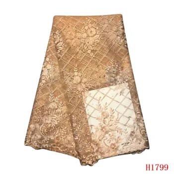 Hot Selling Beaded Embroidery African Mesh Lace Fabric New Design Nigerian Lace Fabric For Women French Mesh Lace FabricHX1799-1 
Hot Selling Beaded Embroidery African Mesh Lace Fabric New Design Nigerian Lace Fabric For Women French Mesh Lace FabricHX1799-1