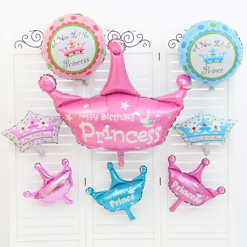 Mini Balloon Baby Shower Princess Prince Crown Foil Balloons Pink Blue Happy Birthday Party Decoration Kids Party Balls Supplies
Mini Balloon Baby Shower Princess Prince Crown Foil Balloons Pink Blue Happy Birthday Party Decoration Kids Party Balls Supplies