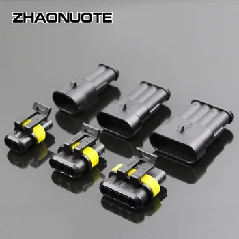 5Set Car Waterproof Connector AMP Automobile Plug Socket Male Female Waterproof Connector Wire Connector
5Set Car Waterproof Connector AMP Automobile Plug Socket Male Female Waterproof Connector Wire Connector