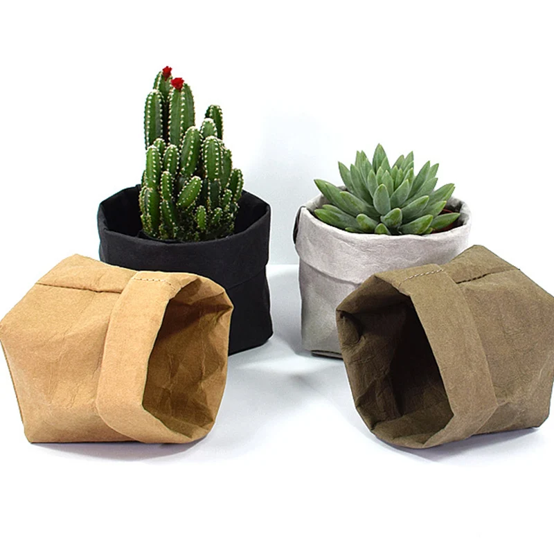 Mini Succulents Kraft Paper Flower Pot Cover Washable Storage Bags Plants Flowerpot Bag Macetas Decorativas Balcony Decorations
Mini Succulents Kraft Paper Flower Pot Cover Washable Storage Bags Plants Flowerpot Bag Macetas Decorativas Balcony Decorations