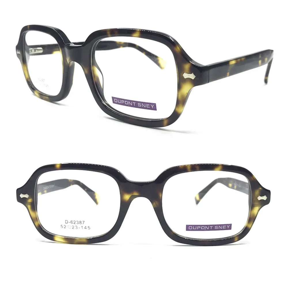Vintage Acetate Tortoise Spring Hinges Eyeglass Frames Square Full Rim Myopia Rx able Glasses Hand Made Optical Brand New
Vintage Acetate Tortoise Spring Hinges Eyeglass Frames Square Full Rim Myopia Rx able Glasses Hand Made Optical Brand New