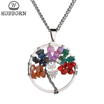 HOBBORN Classic Colorful Stone Women Necklace 316L Stainless Steel Anti-Allergy Handmade Female Plant Necklaces & Pendants Gift
HOBBORN Classic Colorful Stone Women Necklace 316L Stainless Steel Anti-Allergy Handmade Female Plant Necklaces & Pendants Gift