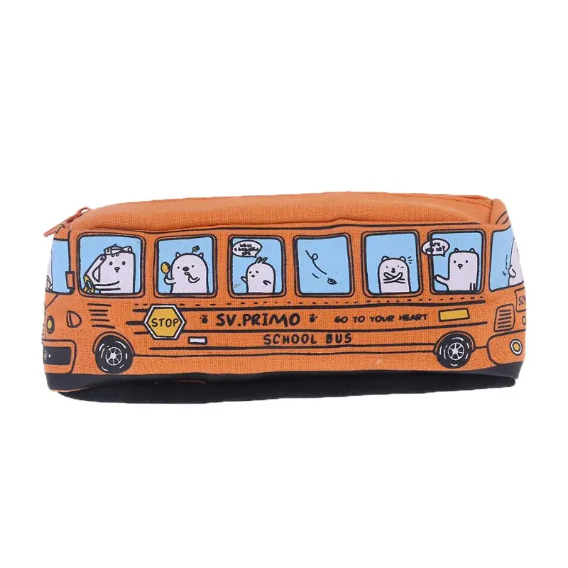 Cute Students School Bus Pencil Case Office Stationery Organizer Pouch Car Makeup Bag Holder for Women Children Girl
Cute Students School Bus Pencil Case Office Stationery Organizer Pouch Car Makeup Bag Holder for Women Children Girl