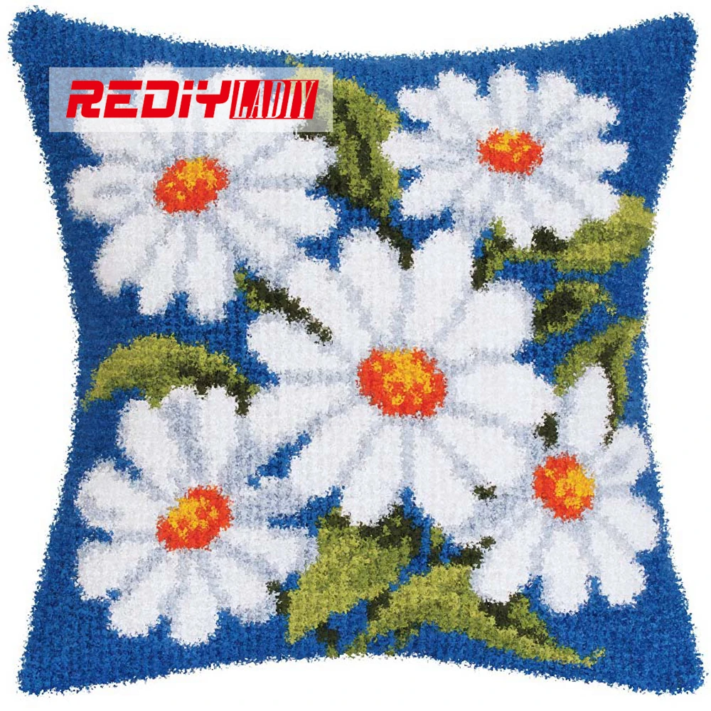 New 3D Latch Hook Pillow Kits DIY Needlework Crocheting Kit Yarn 2015 Handmade Embroidery Pillowcase Unfinished Daisy Flowers
New 3D Latch Hook Pillow Kits DIY Needlework Crocheting Kit Yarn 2015 Handmade Embroidery Pillowcase Unfinished Daisy Flowers