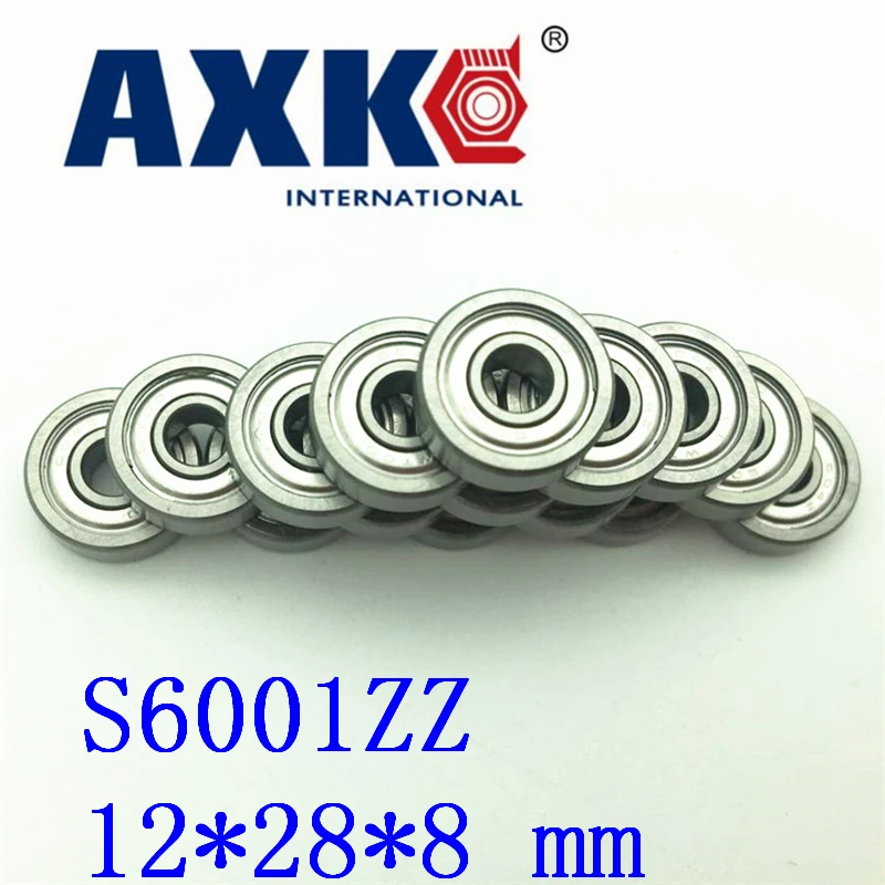 10pcs/lot High Quality Abec-1 Z2v1 Sus440cstainless Steel Deep Groove Ball Bearings S6001zz 12*28*8 Mm | Обустройство дома