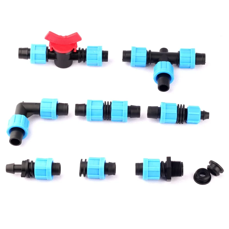 2pcs 16mm Micro Irrigation Drip Tape Connectors Fittings Thread Locked More Fixed Pipe Joint Garden Water Irrigation Connector
2pcs 16mm Micro Irrigation Drip Tape Connectors Fittings Thread Locked More Fixed Pipe Joint Garden Water Irrigation Connector