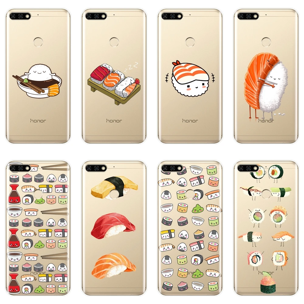 Soft Phone Case Silicone For Huawei Honor 7 8 9 10 Lite Sushi Food Back Cover For Huawei Honor 8X MAX 10 9 8 7 7S 7X 7A 7C Pro
Soft Phone Case Silicone For Huawei Honor 7 8 9 10 Lite Sushi Food Back Cover For Huawei Honor 8X MAX 10 9 8 7 7S 7X 7A 7C Pro