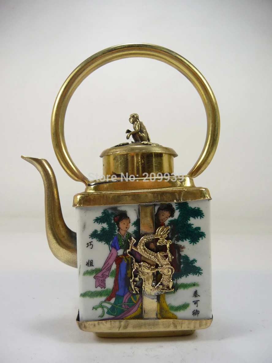 huij 006544 handwork old Chinese folk art porcelain teapot armored dragon phoenix (A0321)
huij 006544 handwork old Chinese folk art porcelain teapot armored dragon phoenix (A0321)