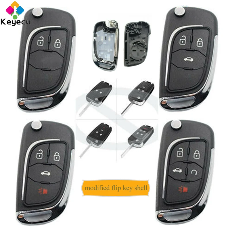 KEYECU Modified Flip Folding Remote Car Key Shell Case With 2 3 4 5 Button - FOB for Chevrolet Lova/ Aveo/ Cruze/ Camaro/ Malibu
KEYECU Modified Flip Folding Remote Car Key Shell Case With 2 3 4 5 Button - FOB for Chevrolet Lova/ Aveo/ Cruze/ Camaro/ Malibu
