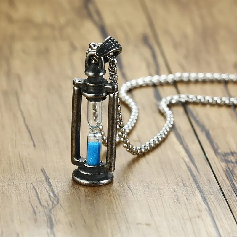 Vintage Memory Sandglass Necklace for Men Stainless Steel Colar Love Gifts for Him
Vintage Memory Sandglass Necklace for Men Stainless Steel Colar Love Gifts for Him