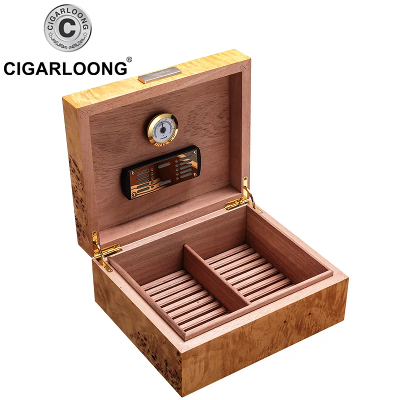 CIGARLOONG Cedar Wood Travel Cigar Humidor Box With Humidifier Hygrometer Humidor Cigar Box Case Humidors Fit 50 Cigar HH-628
CIGARLOONG Cedar Wood Travel Cigar Humidor Box With Humidifier Hygrometer Humidor Cigar Box Case Humidors Fit 50 Cigar HH-628