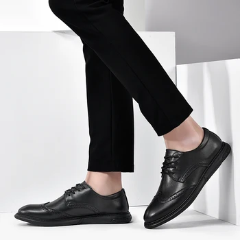 ROMMEDAL large size 38-47 genuine cow leather oxford formal shoes men brogue business office formal shoes breath lace up shoes
ROMMEDAL large size 38-47 genuine cow leather oxford formal shoes men brogue business office formal shoes breath lace up shoes
