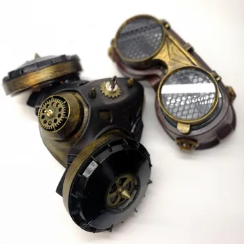 Vintage Steam Punk Mask Steampunk mask Gas Masks Daft Punk mighty Road Warrior Metal Rivet Respirator Goggles Mad Max glasses
Vintage Steam Punk Mask Steampunk mask Gas Masks Daft Punk mighty Road Warrior Metal Rivet Respirator Goggles Mad Max glasses